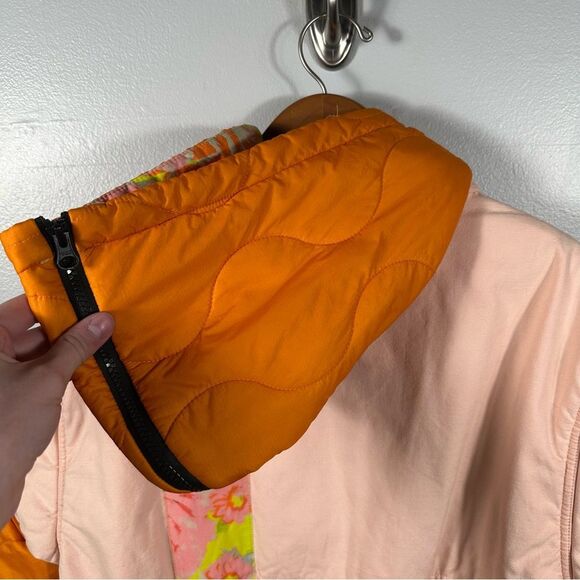 We The Free For Free People Neon Colorful Quilted Firefly Parka Size Small - Picture 14 of 16